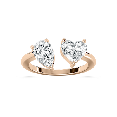 Heart Toi et Moi Ring