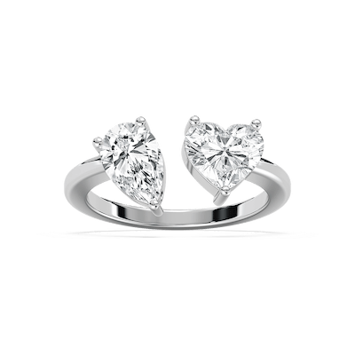 Heart Toi et Moi Ring