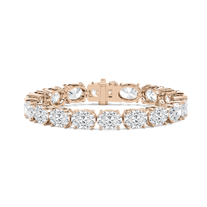 34 ctw Oval Lab Grown Diamond East West Heirloom Tennis Bracelet  - 7 Inches