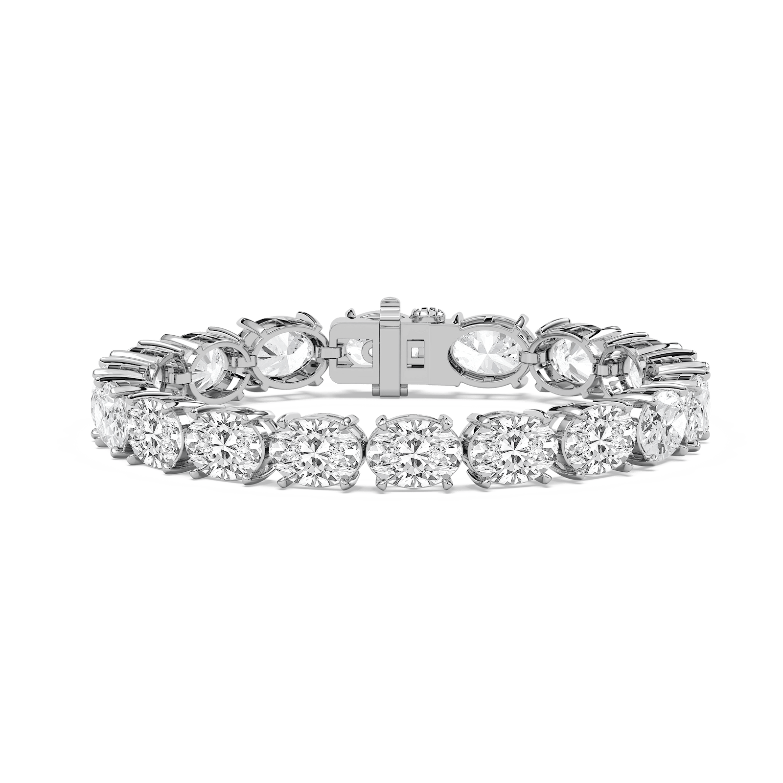 Heirloom Oval Tennis Bracelet in 14K Rose Gold