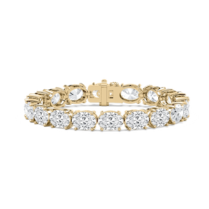 34 ctw Oval Lab Grown Diamond East West Heirloom Tennis Bracelet  - 7 Inches