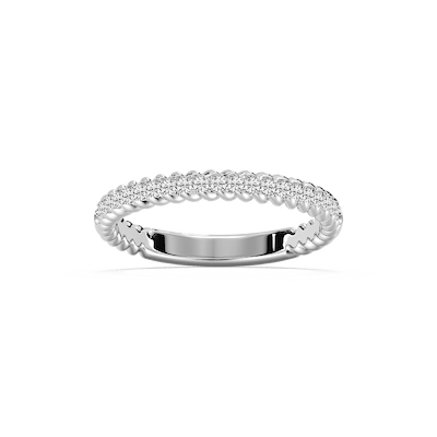 Helix 1/5 ctw Round Lab Grown Diamond Rope Twist Wedding Band