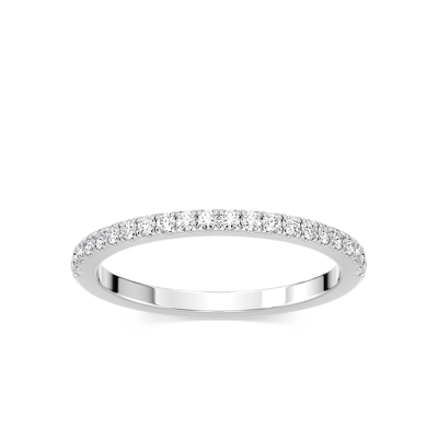 Zoey 1/4 ctw Round Lab Grown Diamond Pave Wedding Band