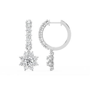Hoop Earrings with Star Drops
