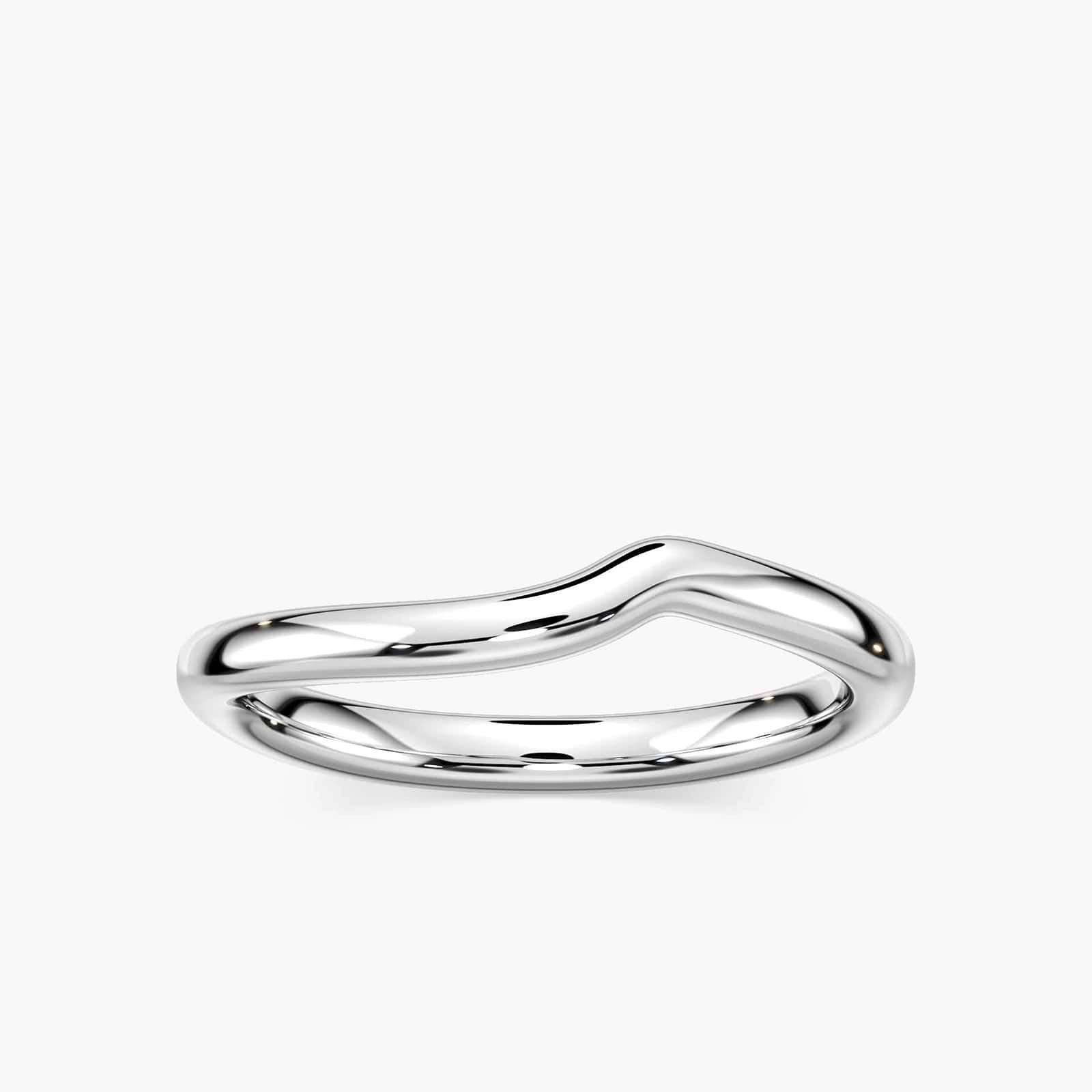Curved wedding band to fit the Hoyt Engagement | curved solid wedding band to match hoyt engagement ring