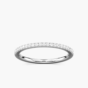 Eliana 1/6 ctw Round Lab Grown Diamond Pave Stackable Band