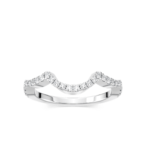 Brianna 1/5 ctw Round Lab Grown Diamond Scalloped Curved Band