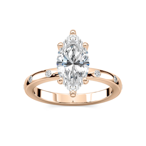Ivy Classic Burnished Diamond Marquise Engagement Ring