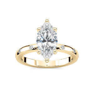 Ivy Classic Burnished Diamond Marquise Engagement Ring