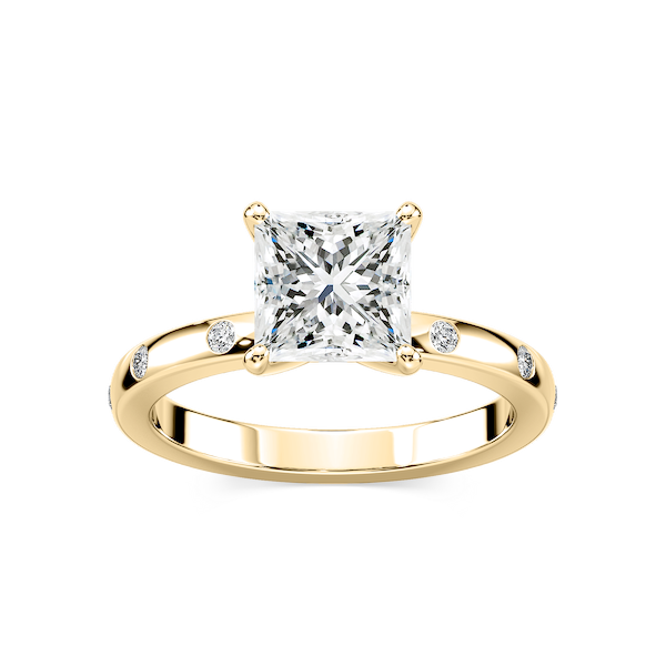 Ivy Classic Burnished Diamond Princess Engagement Ring