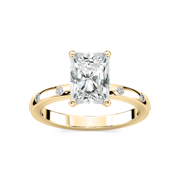 Ivy Classic Burnished Diamond Radiant Engagement Ring