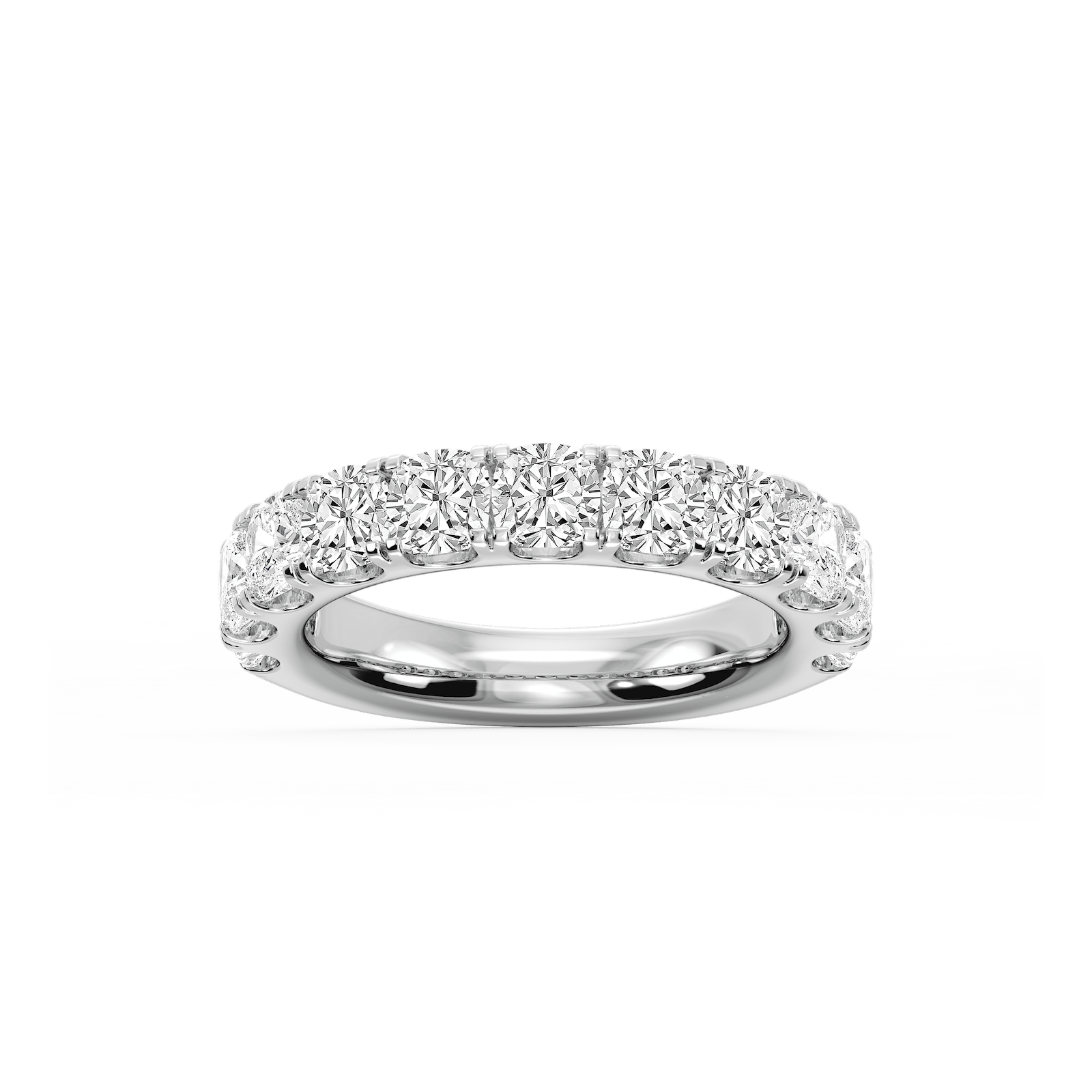 Jennifer Cushion Lab Grown Diamond Eleven Stone Anniversary Band