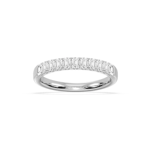 Jennifer Emerald Lab Grown Diamond Eleven Stone Wedding Band