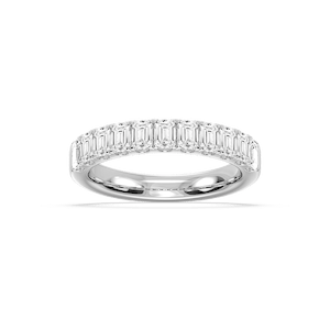 Jennifer Emerald Lab Grown Diamond Eleven Stone Wedding Band