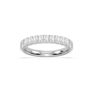 Jennifer Emerald Lab Grown Diamond Eleven Stone Wedding Band