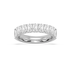 Jennifer Emerald Lab Grown Diamond Eleven Stone Wedding Band