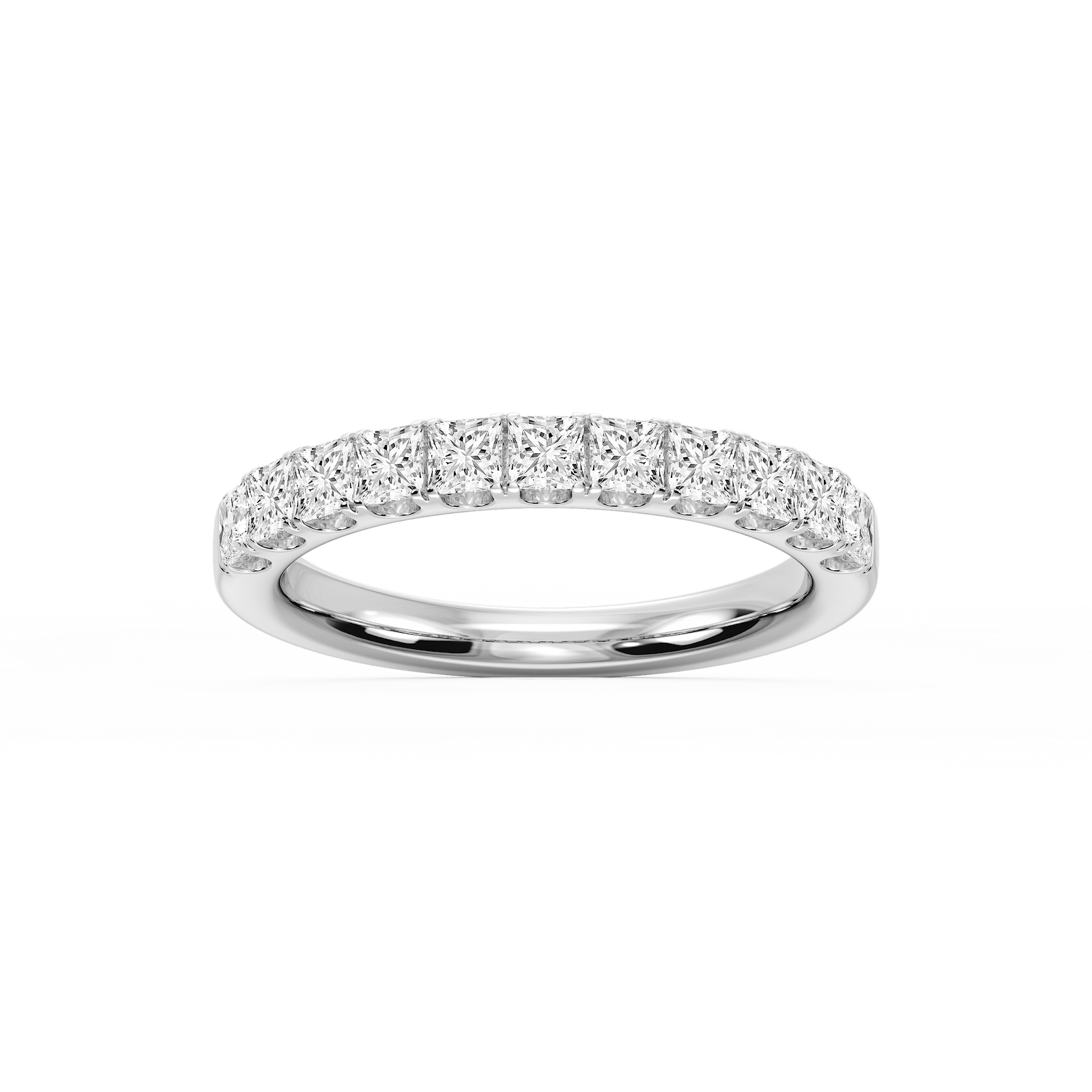 Jennifer Princess Lab Grown Diamond Eleven Stone Anniversary Band
