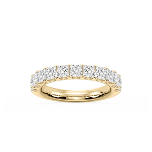 Jennifer Princess Lab Grown Diamond Eleven Stone Anniversary Band