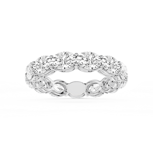 Juliet Oval Lab Grown Diamond East West Shared Prong Eternity Band