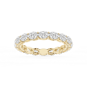 Juliet Oval Lab Grown Diamond East West Shared Prong Eternity Band