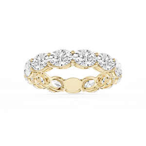 Juliet Oval Lab Grown Diamond East West Shared Prong Eternity Band