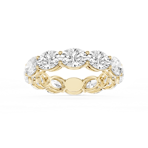 Juliet Oval Lab Grown Diamond East West Shared Prong Eternity Band