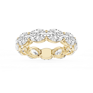 Juliet Oval Lab Grown Diamond East West Shared Prong Eternity Band