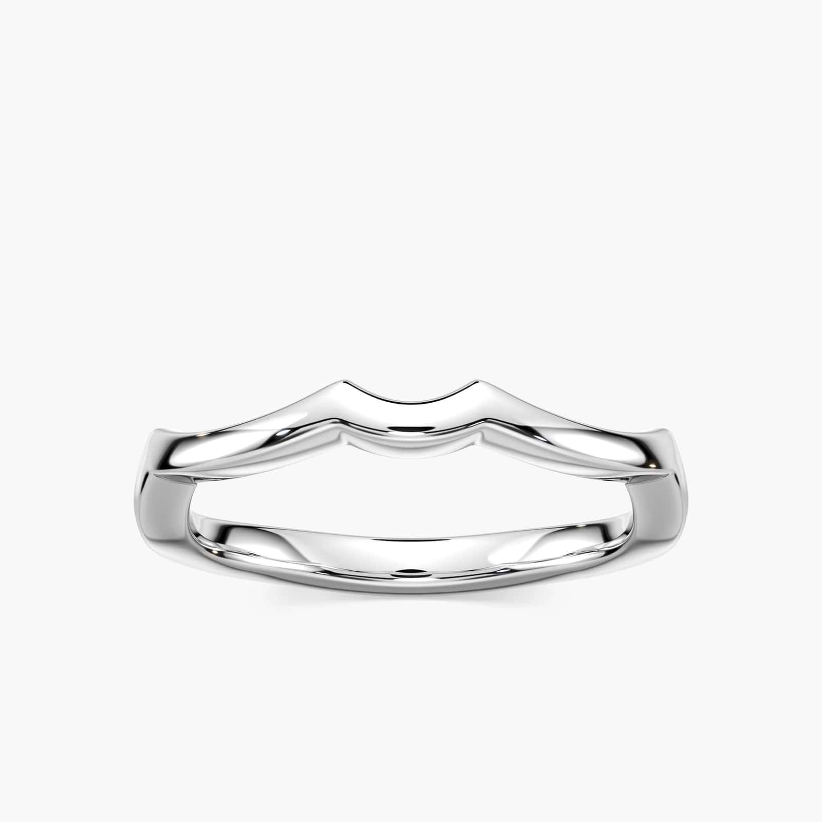 Twisted plain metal wedding band to match the Karina Engagement ring | Twisted plain metal wedding band to match the Karina Engagement ring 