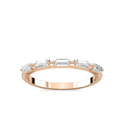 Kira 1/3 ctw Baguette Lab Grown Diamond Station Anniversary Band