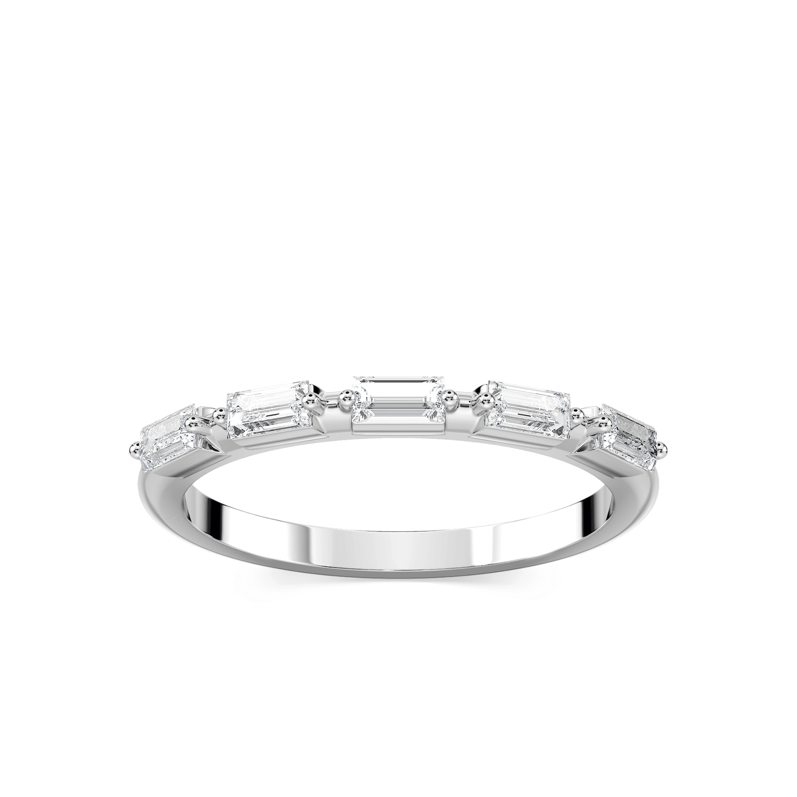 Kira 1/3 ctw Baguette Lab Grown Diamond Station Anniversary Band
