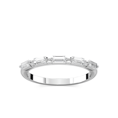 Kira 1/3 ctw Baguette Lab Grown Diamond Station Anniversary Band