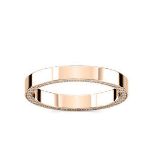 Kona 1/3 ctw Round Lab Grown Diamond 3mm Flat Eternity Band