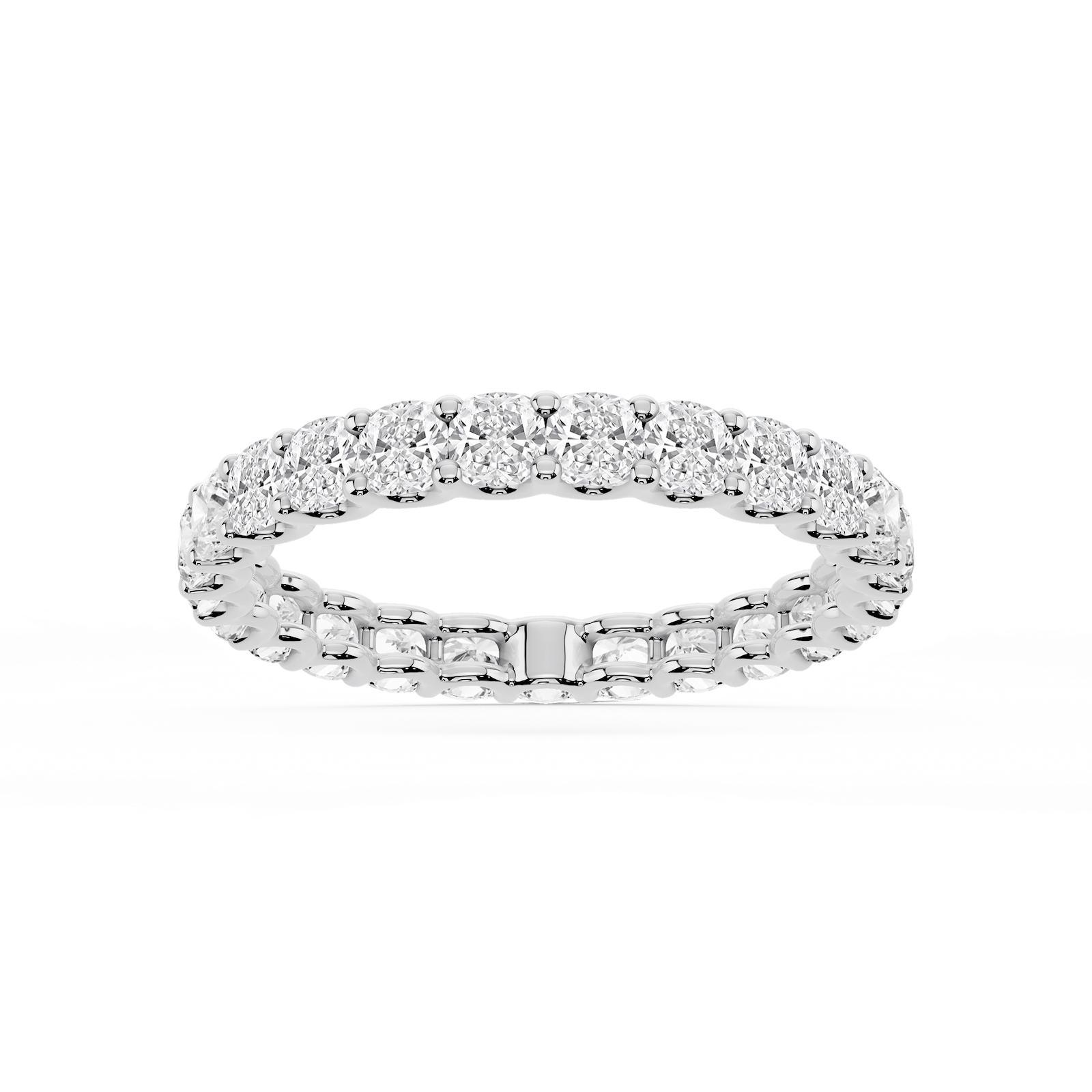 Kylie Cushion Lab Grown Diamond U-Prong Eternity Band