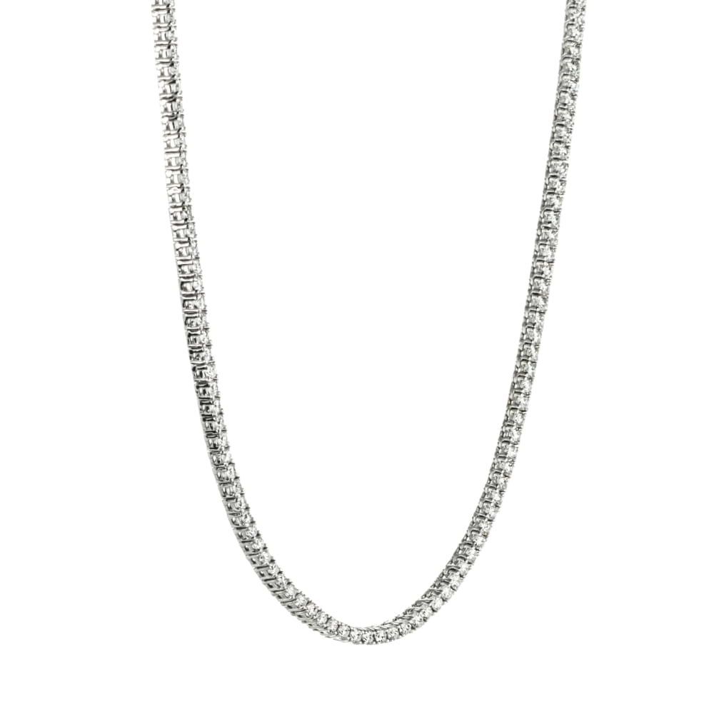 7 ctw Round Lab Grown Diamond Classic Tennis Necklace - 16 or 18 Inches