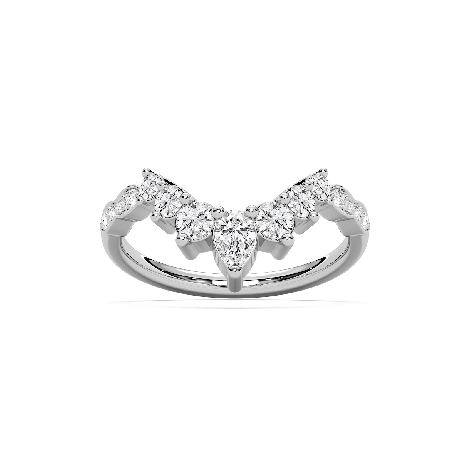 Laci Wedding Band in Rose Gold