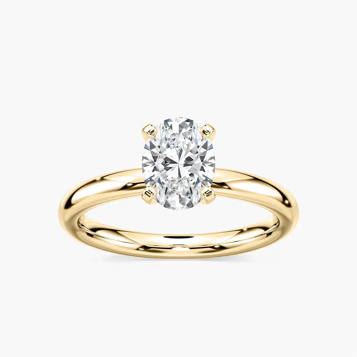 Tori 1 ctw Oval Lab Grown Diamond Traditional Four Prong Solitaire Engagement Ring
