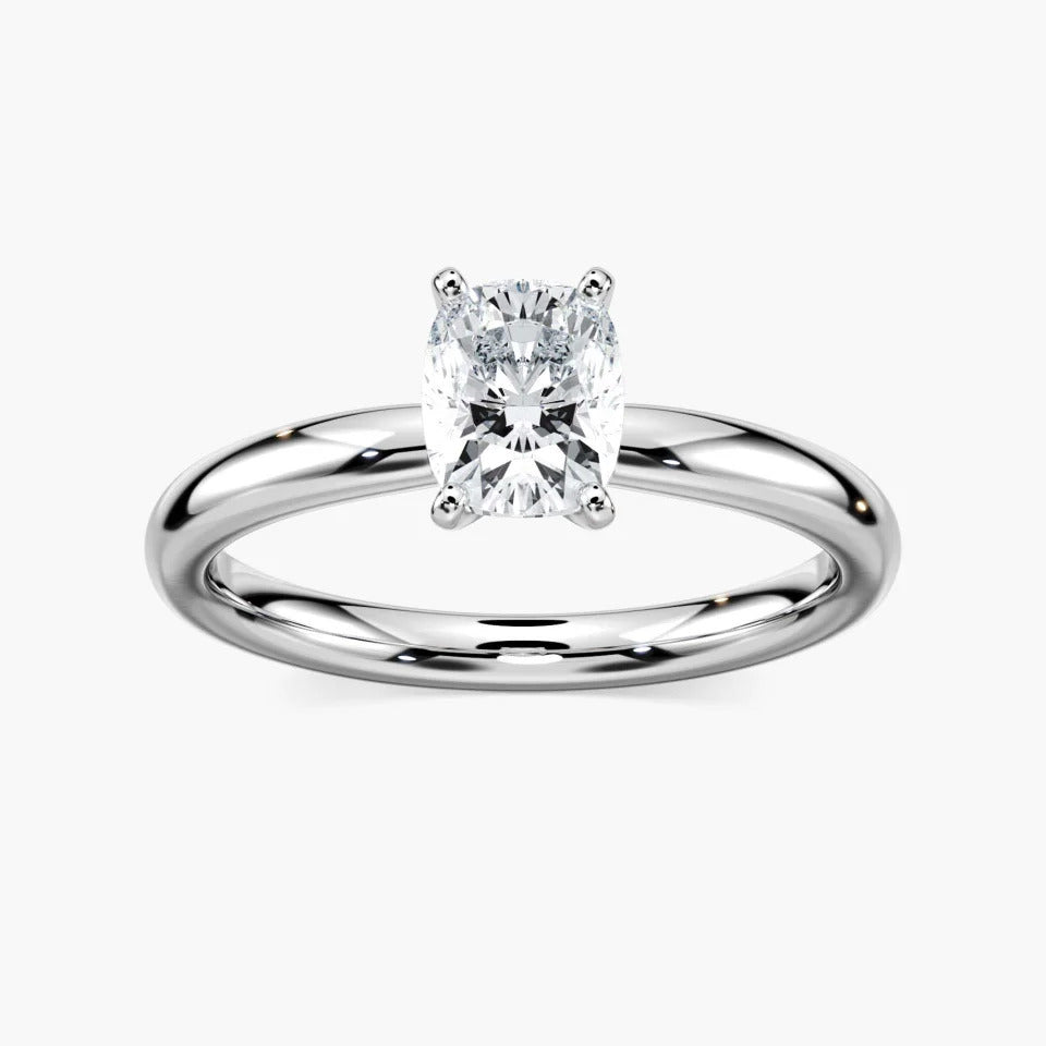 Lauren 2 ½ ctw Elongated Cushion Lab Grown Diamond Traditional Four Prong Solitaire Engagement Ring