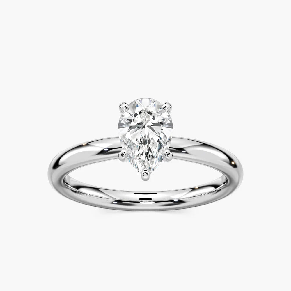 Lauren 2 ctw Pear Lab Grown Diamond Traditional Four Prong Solitaire Engagement Ring