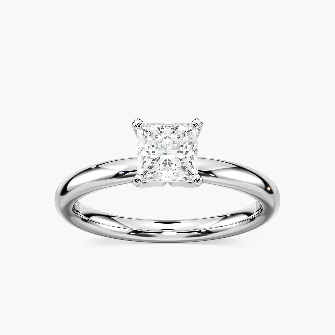 Lauren 2 ctw Princess Lab Grown Diamond Traditional Four Prong Solitaire Engagement Ring