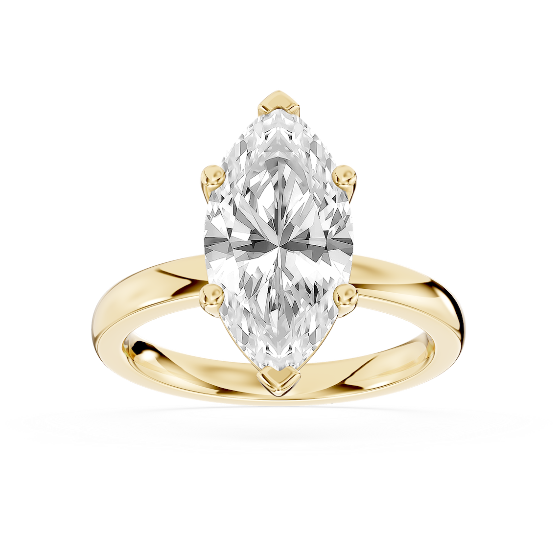 Lauren 3 ctw Marquise Lab Grown Diamond Traditional Four Prong Solitaire Engagement Ring
