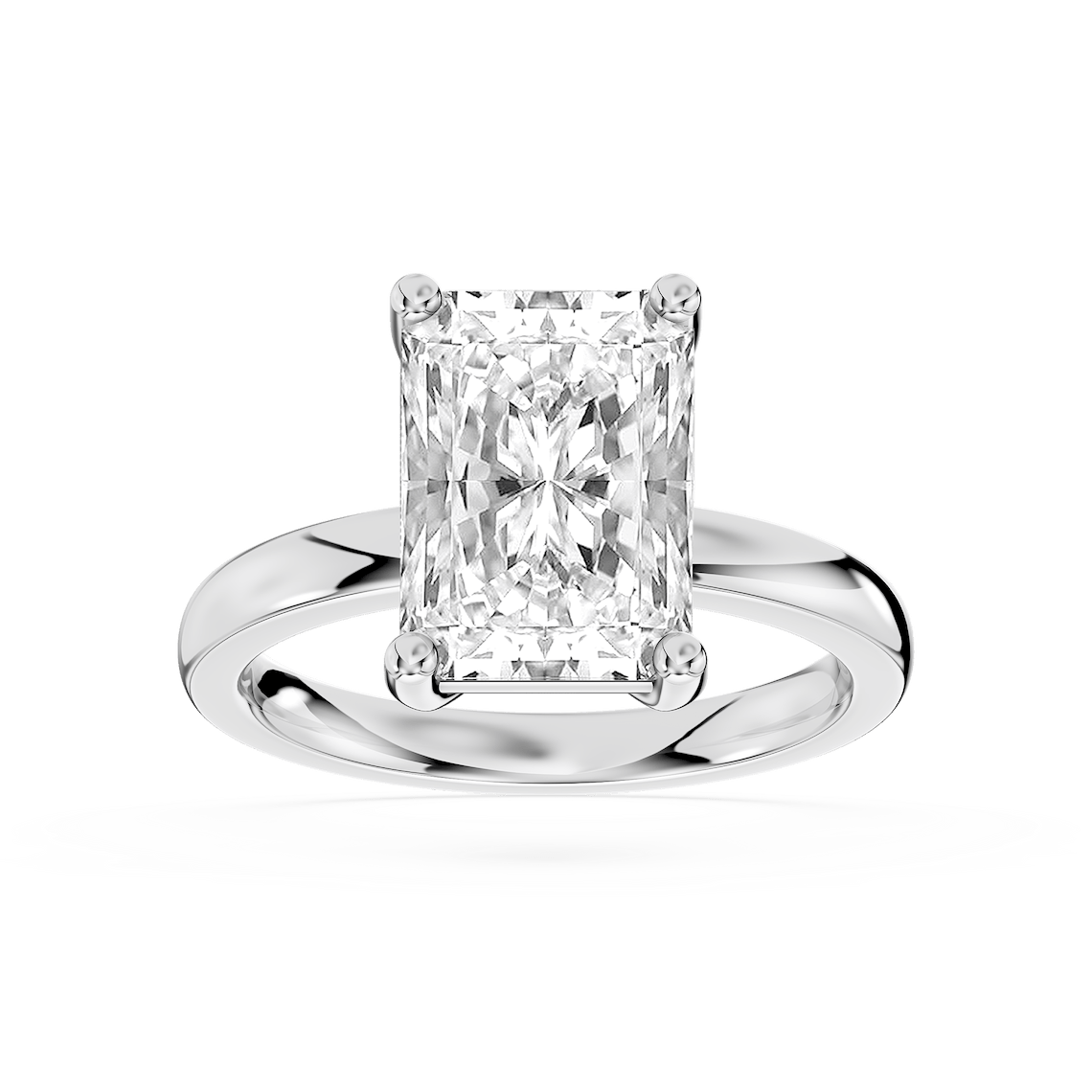 Lauren 3 ctw Radiant Lab Grown Diamond Traditional Four Prong Solitaire Engagement Ring
