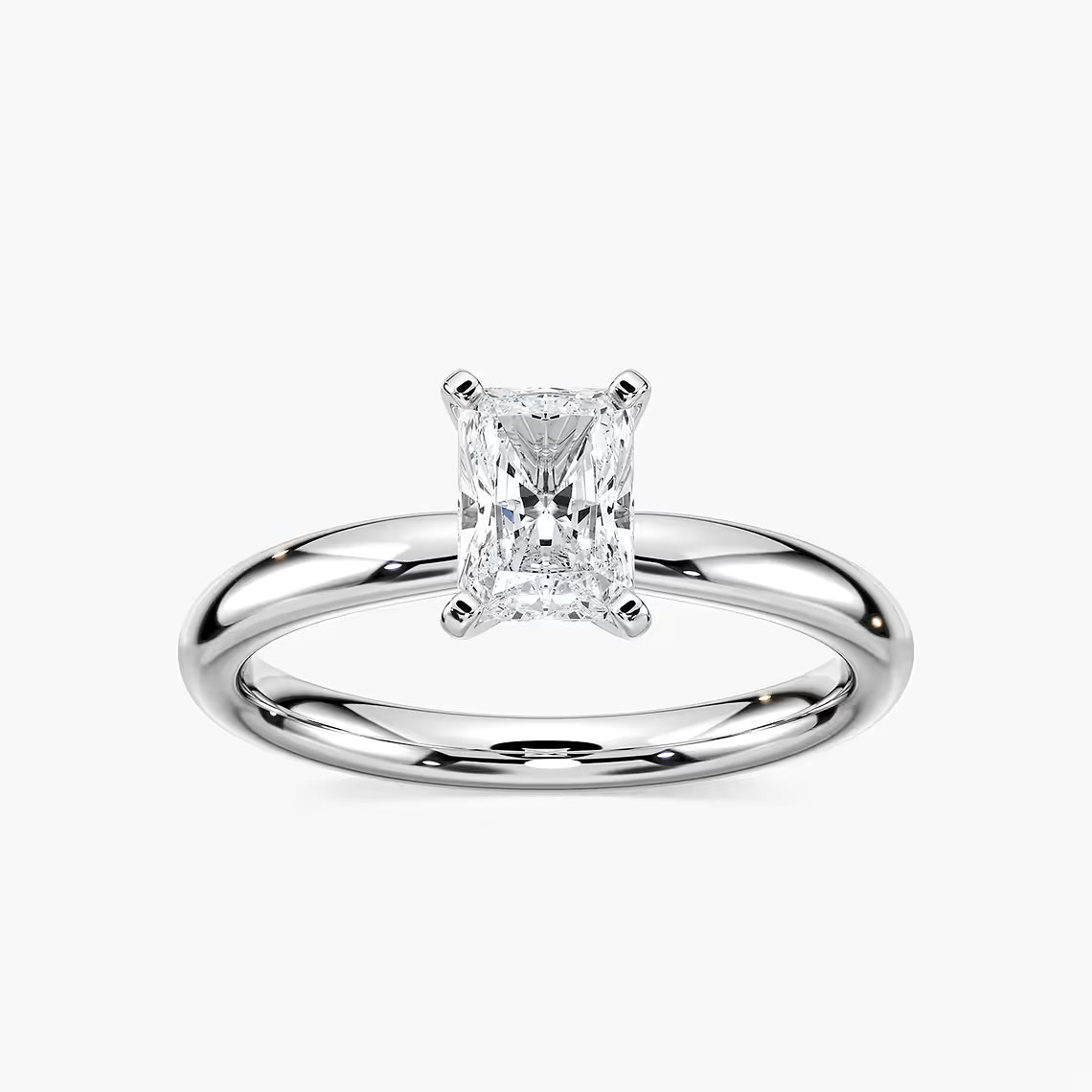 Lauren 5 ctw Radiant Lab Grown Diamond Traditional Four Prong Solitaire Engagement Ring