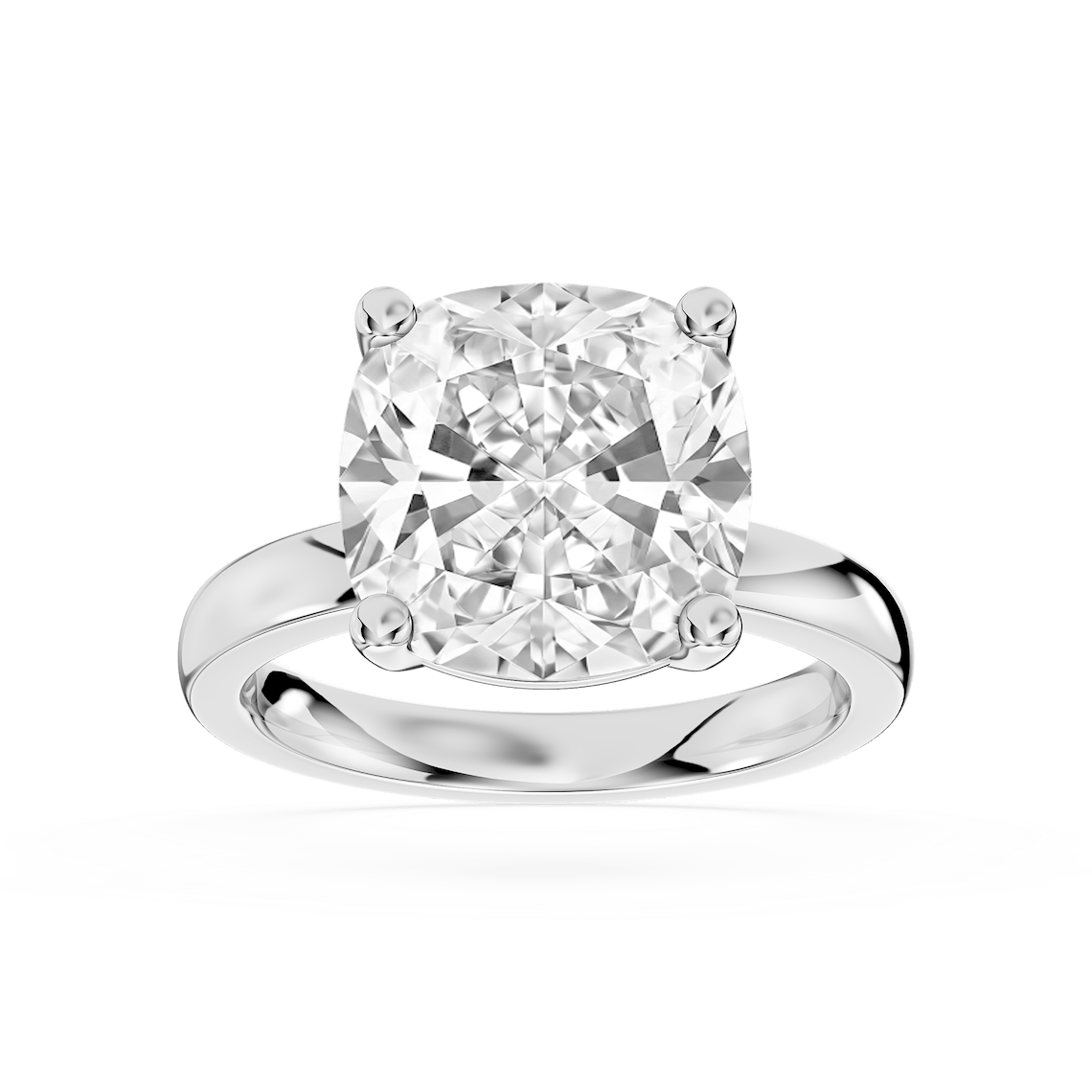 Lauren 6 ctw Cushion Lab Grown Diamond Traditional Four Prong Solitaire Engagement Ring