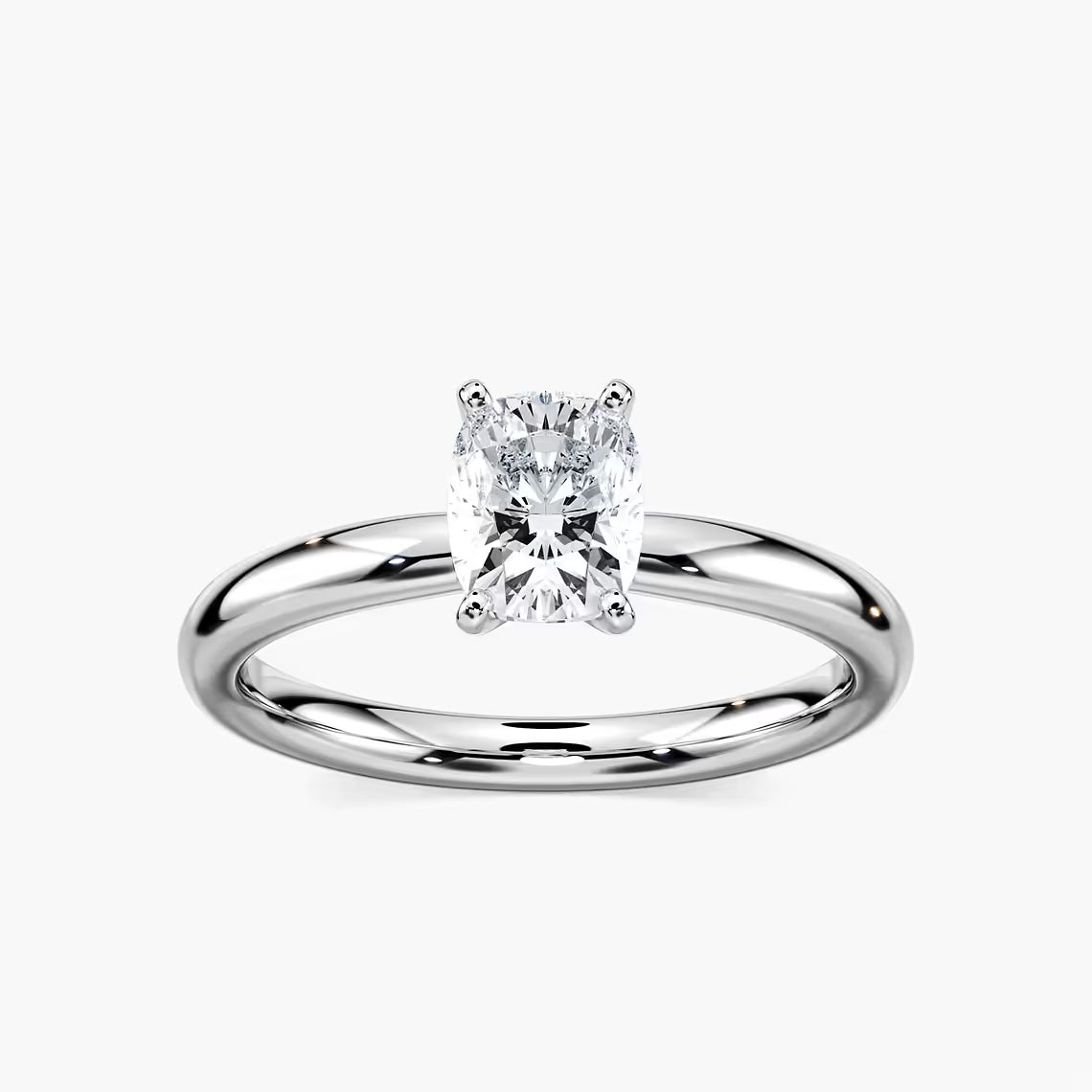 Lauren 6 ctw Elongated Cushion Lab Grown Diamond Traditional Four Prong Solitaire Engagement Ring