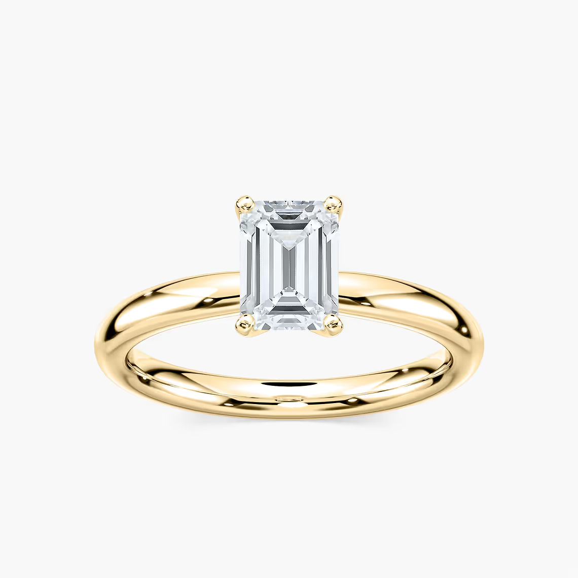 Lauren 6 ctw Emerald Lab Grown Diamond Traditional Four Prong Solitaire Engagement Ring