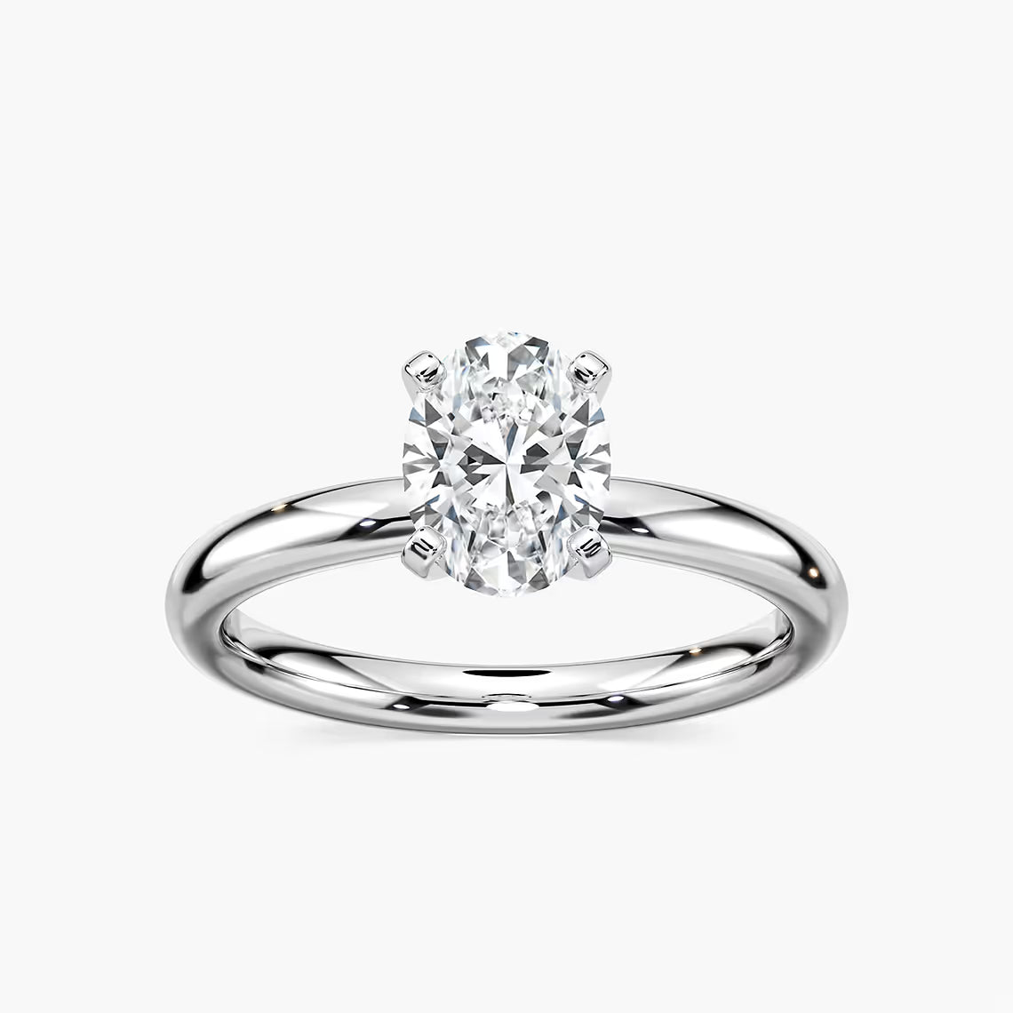 Lauren 6 ctw Oval Lab Grown Diamond Traditional Four Prong Solitaire Engagement Ring