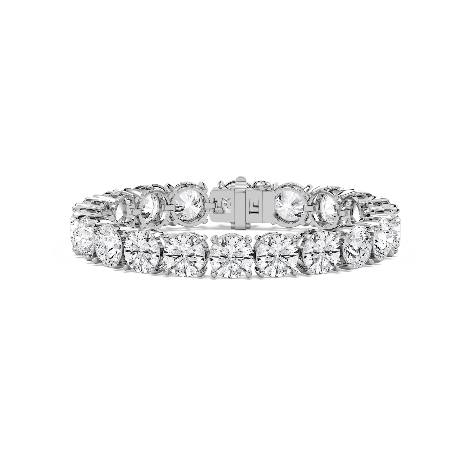 Legacy Round Diamond Tennis Bracelet in 14K Rose Gold