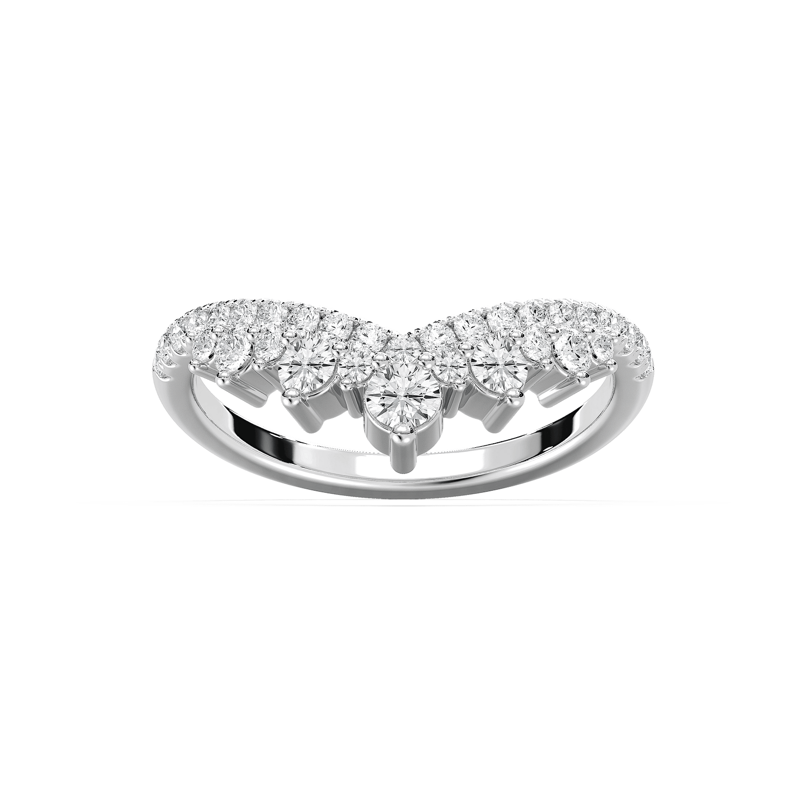 Lena Wedding Band in Rose Gold
