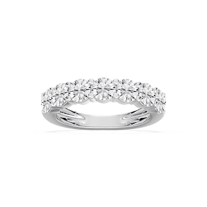 Lettie 2 ctw Round Lab Grown Diamond 7 Stone Anniversary Band