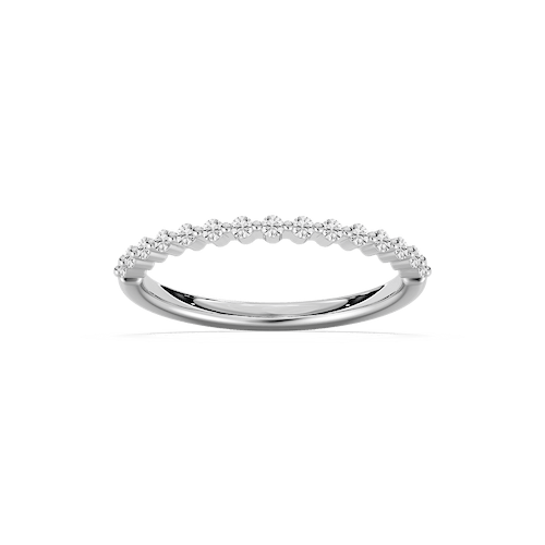 Melodie 1/5 ctw Round Lab Grown Diamond Shared Prong Stackable Band